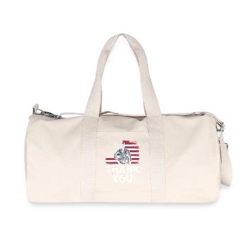 Veteran Military Soldier - Recycled Canvas Sports Bag by Stanley/Stella - natural - Front