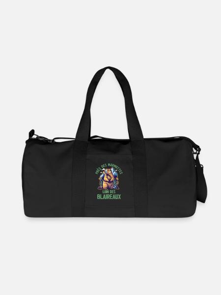 Humour marmotte - Sac de sport en toile recyclée Stanley/Stella - noir