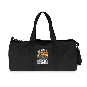 Japan Vacation Trip - Recycled Canvas Sports Bag by Stanley/Stella - black - Front