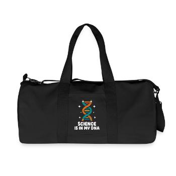Science Is in My DNA Biology Teacher - Recycled Canvas Sports Bag by Stanley/Stella - black - Front