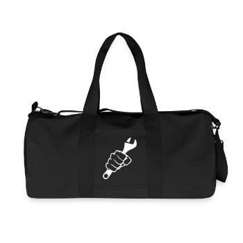 Fists and Screwdriver Force - Recycled Canvas Sports Bag by Stanley/Stella - black - Front