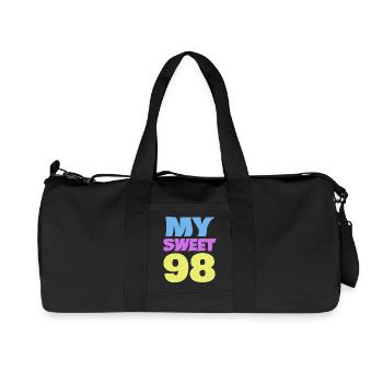 98 - Recycled Canvas Sports Bag by Stanley/Stella - black - Front