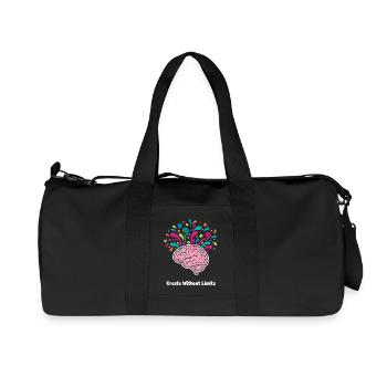Gedankenfarben Hirn Explosion - Recycelte Canvas-Sporttasche von Stanley/Stella - Schwarz - Vorne