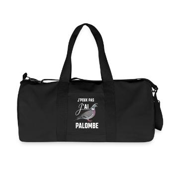 Je Peux Pas J'ai Palombe Humour Chasseur Cadeau - Sac de sport en toile recyclée Stanley/Stella - noir - Devant
