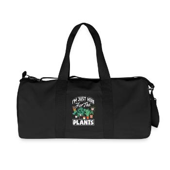 Cadeaux pour les jardins et les amoureux des plantes - Sac de sport en toile recyclée Stanley/Stella - noir - Devant
