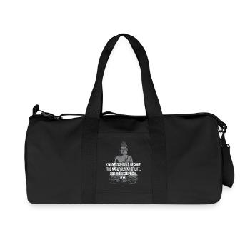 La bonté du Bouddha : Vie naturelle - Sac de sport en toile recyclée Stanley/Stella - noir - Devant