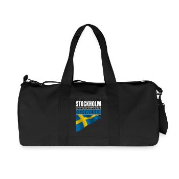Stockholm - Recycelte Canvas-Sporttasche von Stanley/Stella - Schwarz - Vorne