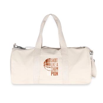 Citation de Shooter Comme un Champion de Basket - Sac de sport en toile recyclée Stanley/Stella - blanc naturel - Devant