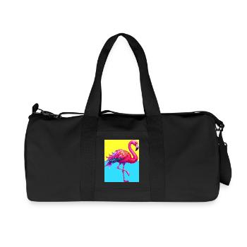 flamingo - Recycled Canvas Sports Bag by Stanley/Stella - black - Front