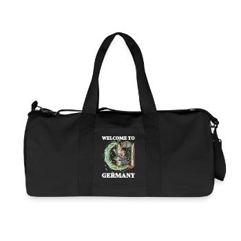 Lustig Steuern Deutschland Party - Recycled Canvas Sports Bag by Stanley/Stella - black - Front