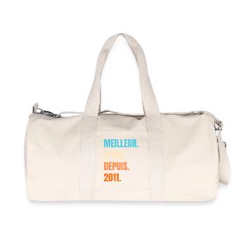 Best Husband Since 2011 Gift Husband - Recycled Canvas Sports Bag by Stanley/Stella - natural - Front