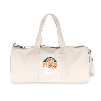 Jesus I Never Said That Retro Funny Sarcasm - Recycled Canvas Sports Bag by Stanley/Stella - natural - Front