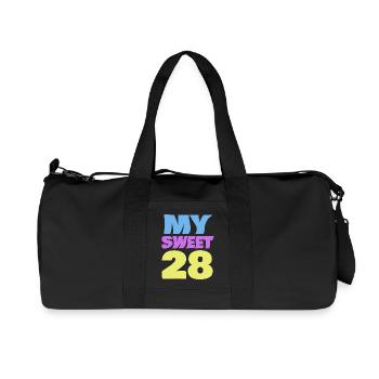 28 - Recycelte Canvas-Sporttasche von Stanley/Stella - Schwarz - Vorne