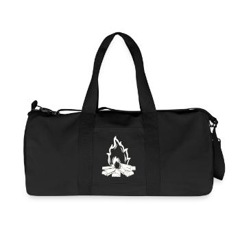 lagerfeuer - Recycelte Canvas-Sporttasche von Stanley/Stella - Schwarz - Vorne