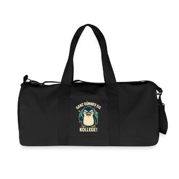 Guten Morgen Ganz Dünnes Eis Freundchen Pinguin - Recycelte Canvas-Sporttasche von Stanley/Stella - Schwarz - Vorne