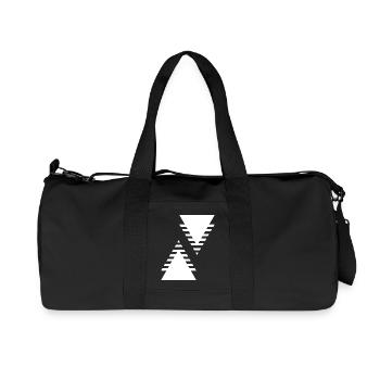 Conception des triangles géométriques - Sac de sport en toile recyclée Stanley/Stella - noir - Devant