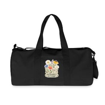 Gartenarbeit entspannt - Recycelte Canvas-Sporttasche von Stanley/Stella - Schwarz - Vorne