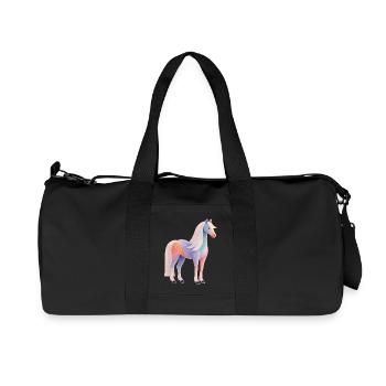 Cheval - Sac de sport en toile recyclée Stanley/Stella - noir - Devant