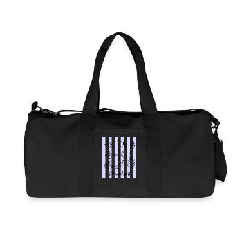 Strandgut Muscheln Seesterne und Krebs - Recycelte Canvas-Sporttasche von Stanley/Stella - Schwarz - Vorne