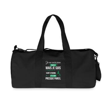 Je Ne Suis Pas Parfait Mais Je Suis Supporter D... - Sac de sport en toile recyclée Stanley/Stella - noir - Devant