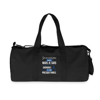 Je Ne Suis Pas Parfait Mais Je Suis Supporter D... - Sac de sport en toile recyclée Stanley/Stella - noir - Devant