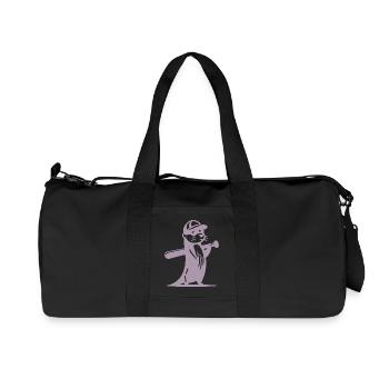 Otter Baseball Silhouette - Recycelte Canvas-Sporttasche von Stanley/Stella - Schwarz - Vorne