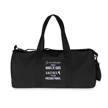 Je Ne Suis Pas Parfait Mais Je Suis Supporter D... - Sac de sport en toile recyclée Stanley/Stella - noir - Devant