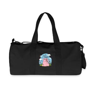Hoferbin Hoferbe Schwein Küss mich Ich erb den Hof - Recycelte Canvas-Sporttasche von Stanley/Stella - Schwarz - Vorne
