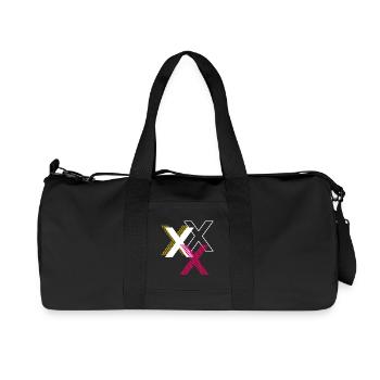 Buchstabe X - Recycelte Canvas-Sporttasche von Stanley/Stella - Schwarz - Vorne