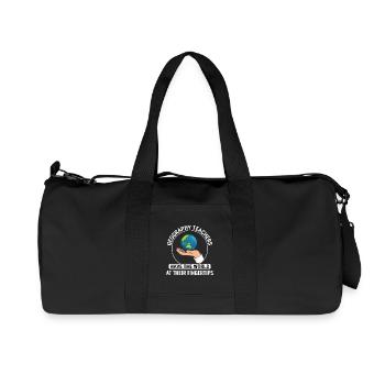 GIS Hand Globe World Spatial Data Geography - Recycled Canvas Sports Bag by Stanley/Stella - black - Front