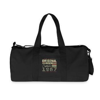 September 1967 September 58th Anniversary Limited Edition - Recycled Canvas Sports Bag by Stanley/Stella - black - Front