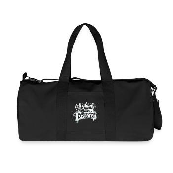 Ich glaube an Eisbären, späthi, Sarah - Recycelte Canvas-Sporttasche von Stanley/Stella - Schwarz - Vorne