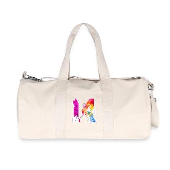 NUMBER 14 HOCKEY 14TH BIRTHDAY - Recycled Canvas Sports Bag by Stanley/Stella - natural - Front