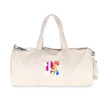 15TH BIRTHDAY BASKETBALL NUMBER 15 - Recycled Canvas Sports Bag by Stanley/Stella - natural - Front