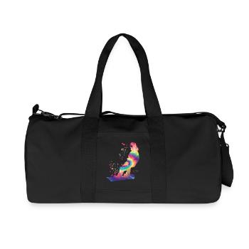 Snowboarder Snowboarding Snowboard - Recycled Canvas Sports Bag by Stanley/Stella - black - Front
