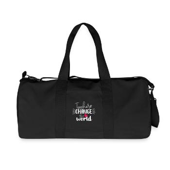 Teachers Change the World - Recycled Canvas Sports Bag by Stanley/Stella - black - Front