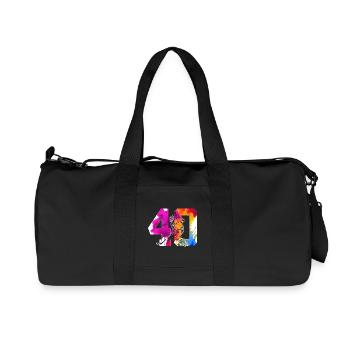 NUMÉRO 40 HOCKEY SUR GLACE 40E ANNIVERSAIRE - Sac de sport en toile recyclée Stanley/Stella - noir - Devant