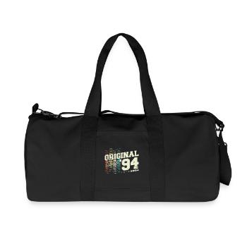 1994 Vintage Born Vintage Retro Birthday - Recycled Canvas Sports Bag by Stanley/Stella - black - Front