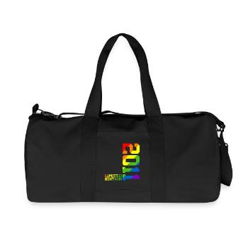 LGBTQ 2011 REGENBOGEN QUEER 14. GEBURTSTAG PRIDE - Recycelte Canvas-Sporttasche von Stanley/Stella - Schwarz - Vorne