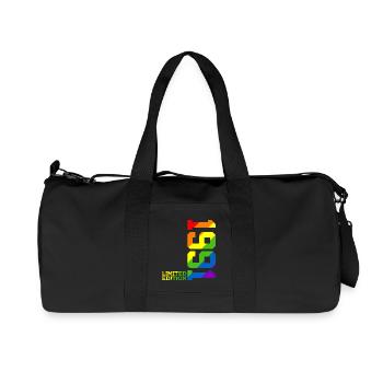 LGBTQ 1991 REGENBOGEN QUEER 35. GEBURTSTAG PRIDE - Recycelte Canvas-Sporttasche von Stanley/Stella - Schwarz - Vorne