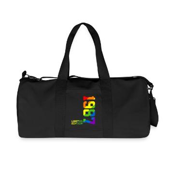 LGBTQ 1987 REGENBOGEN QUEER 39. GEBURTSTAG PRIDE - Recycelte Canvas-Sporttasche von Stanley/Stella - Schwarz - Vorne