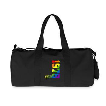 LGBTQ 1978 REGENBOGEN QUEER 48. GEBURTSTAG PRIDE - Recycelte Canvas-Sporttasche von Stanley/Stella - Schwarz - Vorne