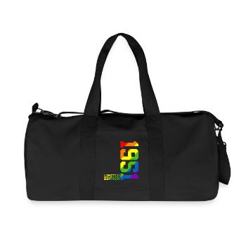 LGBTQ 1951 REGENBOGEN QUEER 75. GEBURTSTAG PRIDE - Recycelte Canvas-Sporttasche von Stanley/Stella - Schwarz - Vorne