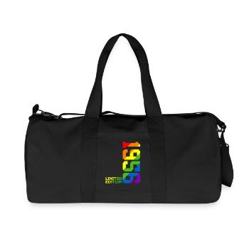 LGBTQ 1956 REGENBOGEN QUEER 69. GEBURTSTAG PRIDE - Recycelte Canvas-Sporttasche von Stanley/Stella - Schwarz - Vorne