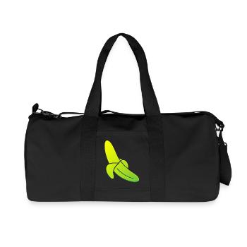 Yellow Banana Gift - Recycled Canvas Sports Bag by Stanley/Stella - black - Front