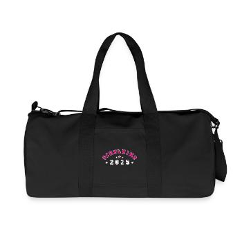 Schulkind 2025 - Recycelte Canvas-Sporttasche von Stanley/Stella - Schwarz - Vorne