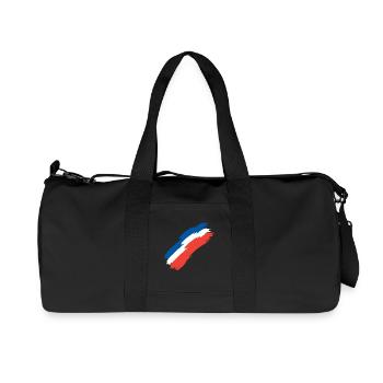 France flag colors flag - Recycled Canvas Sports Bag by Stanley/Stella - black - Front
