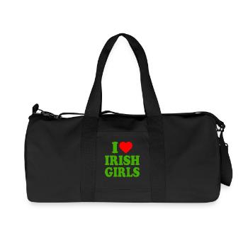 I love irish girls - Sac de sport en toile recyclée Stanley/Stella - noir - Devant
