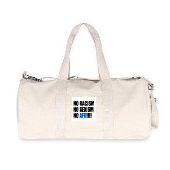 no racism no sexism no afd - Recycled Canvas Sports Bag by Stanley/Stella - natural - Front