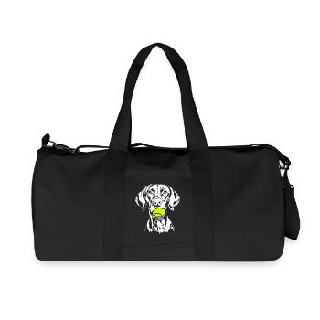 Vizsla Ball Balljunkie Hunde Wilsigns - Recycelte Canvas-Sporttasche von Stanley/Stella - Schwarz - Vorne
